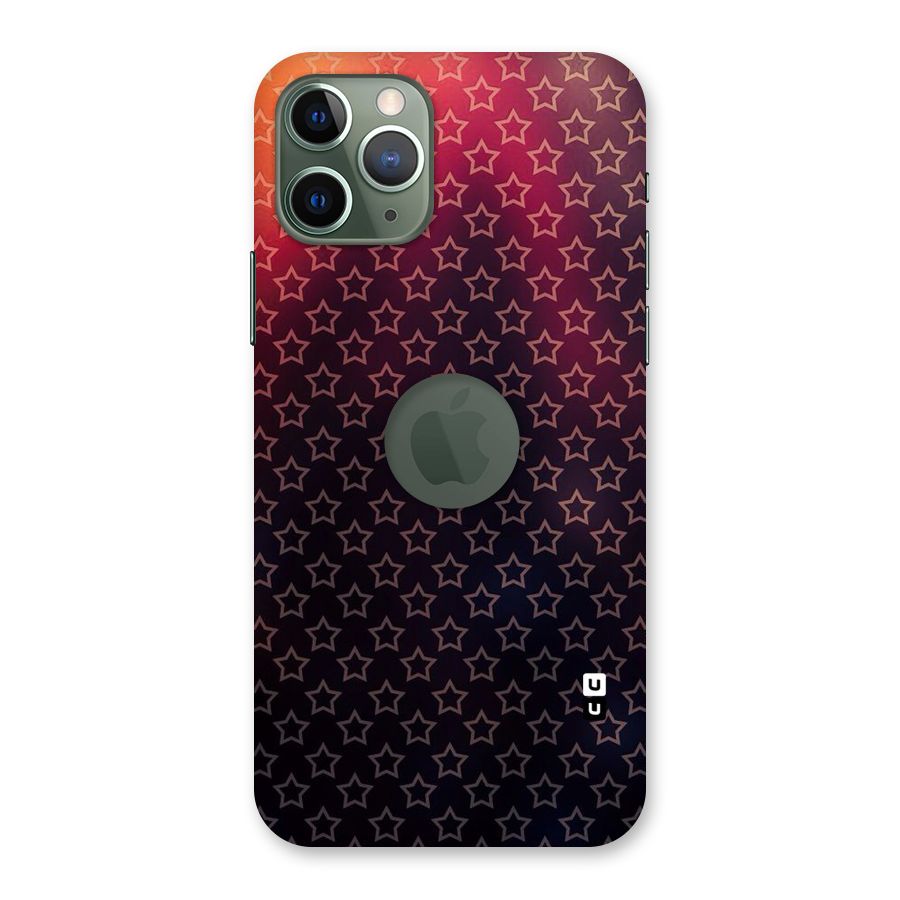 Ombre Stars Back Case for iPhone 11 Pro Logo  Cut