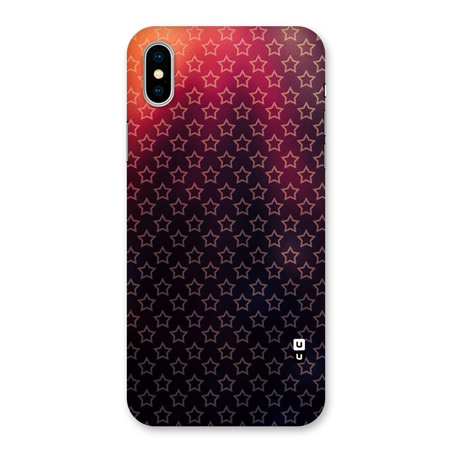 Ombre Stars Back Case for iPhone XS