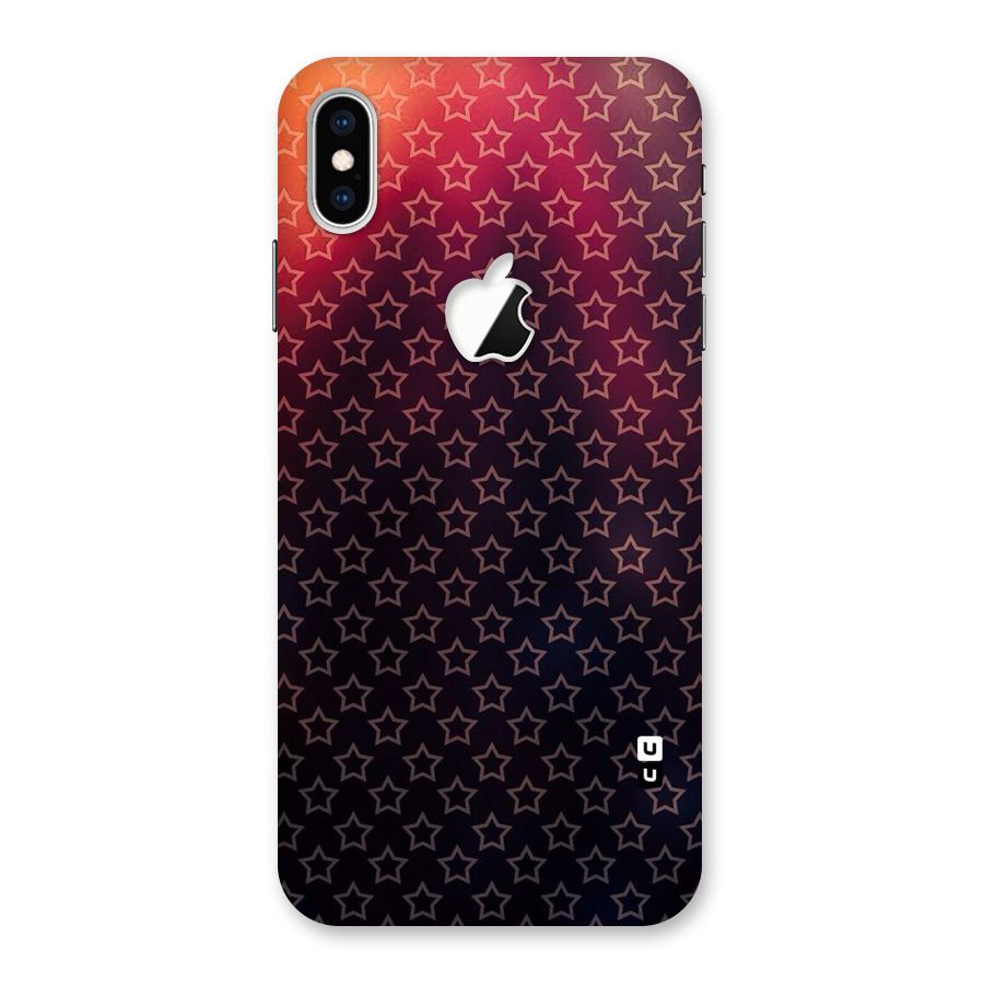 Ombre Stars Back Case for iPhone XS Max Apple Cut