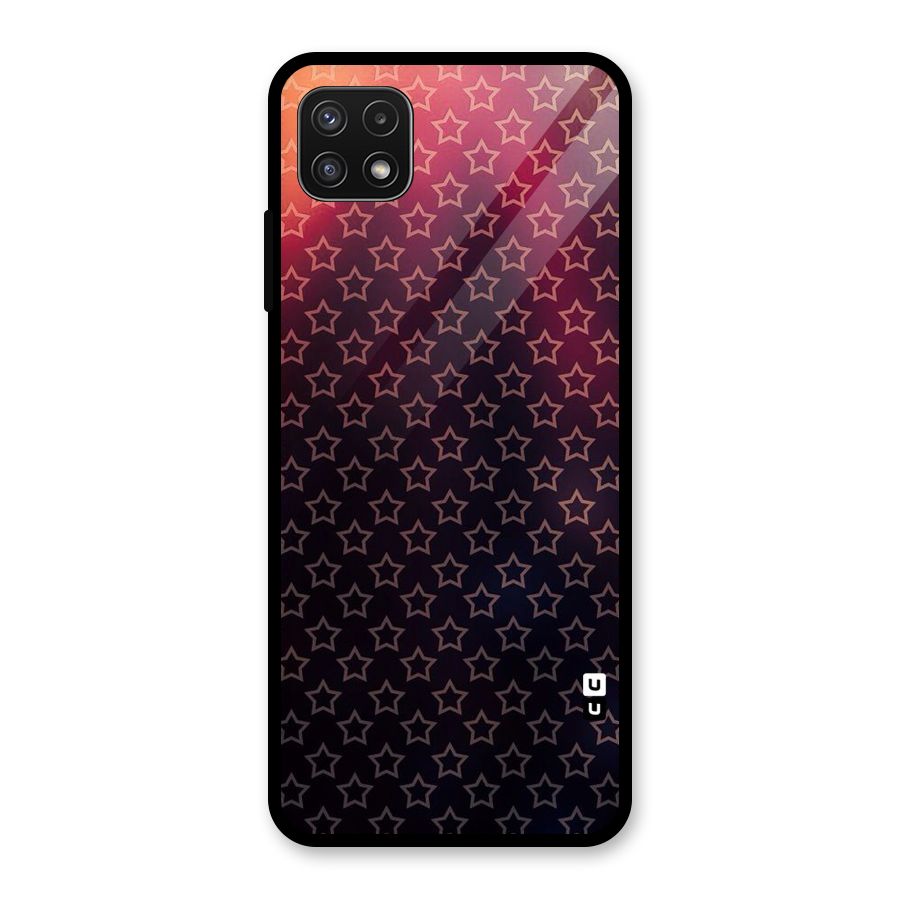 Ombre Stars Glass Back Case for Galaxy A22 5G