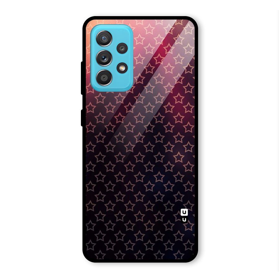 Ombre Stars Glass Back Case for Galaxy A52