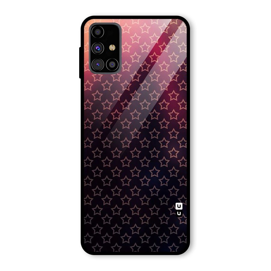 Ombre Stars Glass Back Case for Galaxy M31s