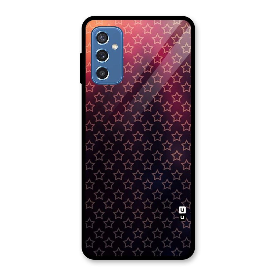 Ombre Stars Glass Back Case for Galaxy M52 5G