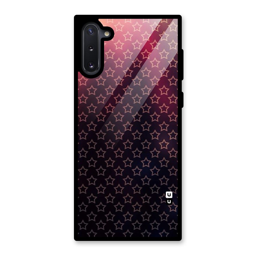 Ombre Stars Glass Back Case for Galaxy Note 10
