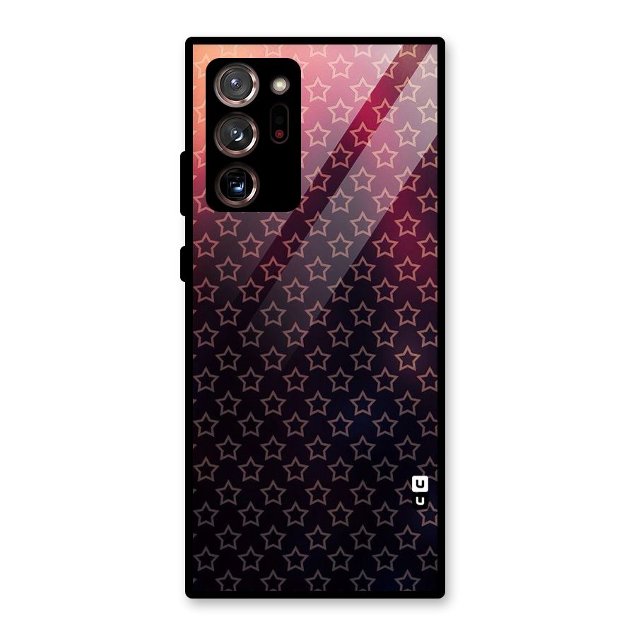 Ombre Stars Glass Back Case for Galaxy Note 20 Ultra