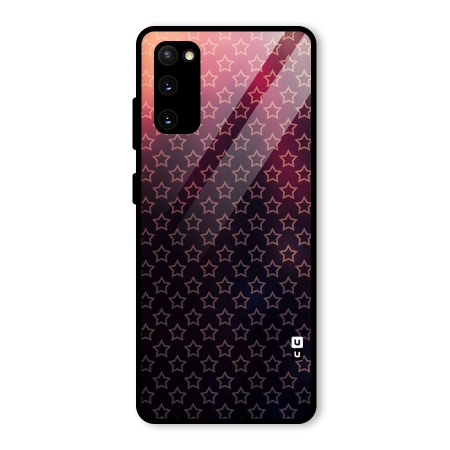 Ombre Stars Glass Back Case for Galaxy S20 FE 5G