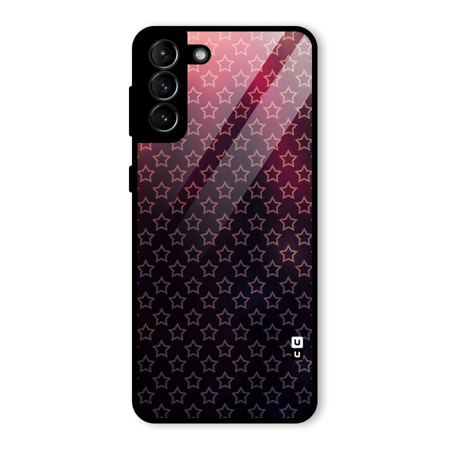 Ombre Stars Glass Back Case for Galaxy S21 Plus