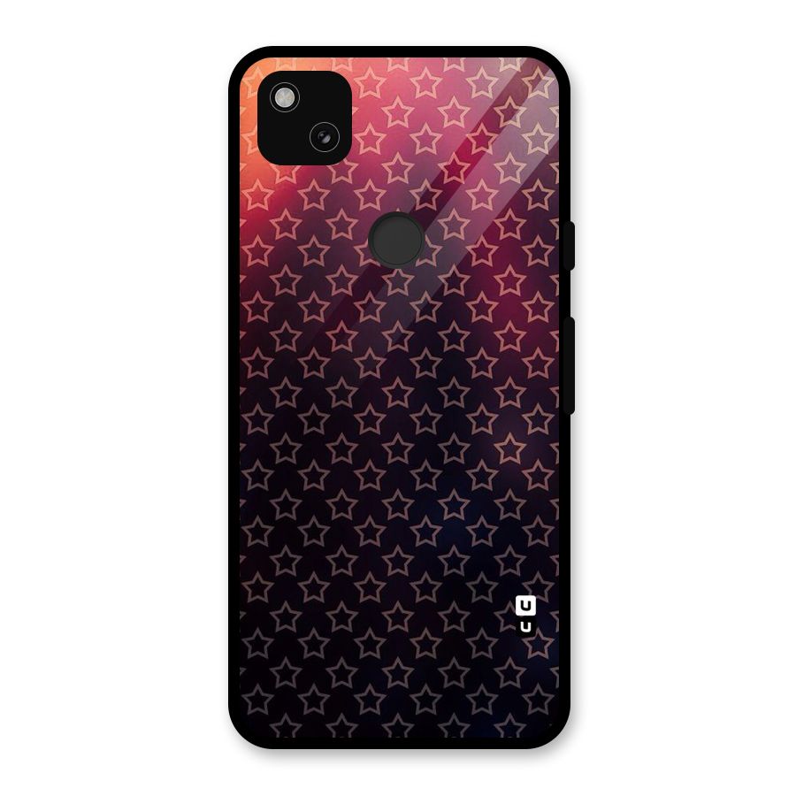 Ombre Stars Glass Back Case for Google Pixel 4a