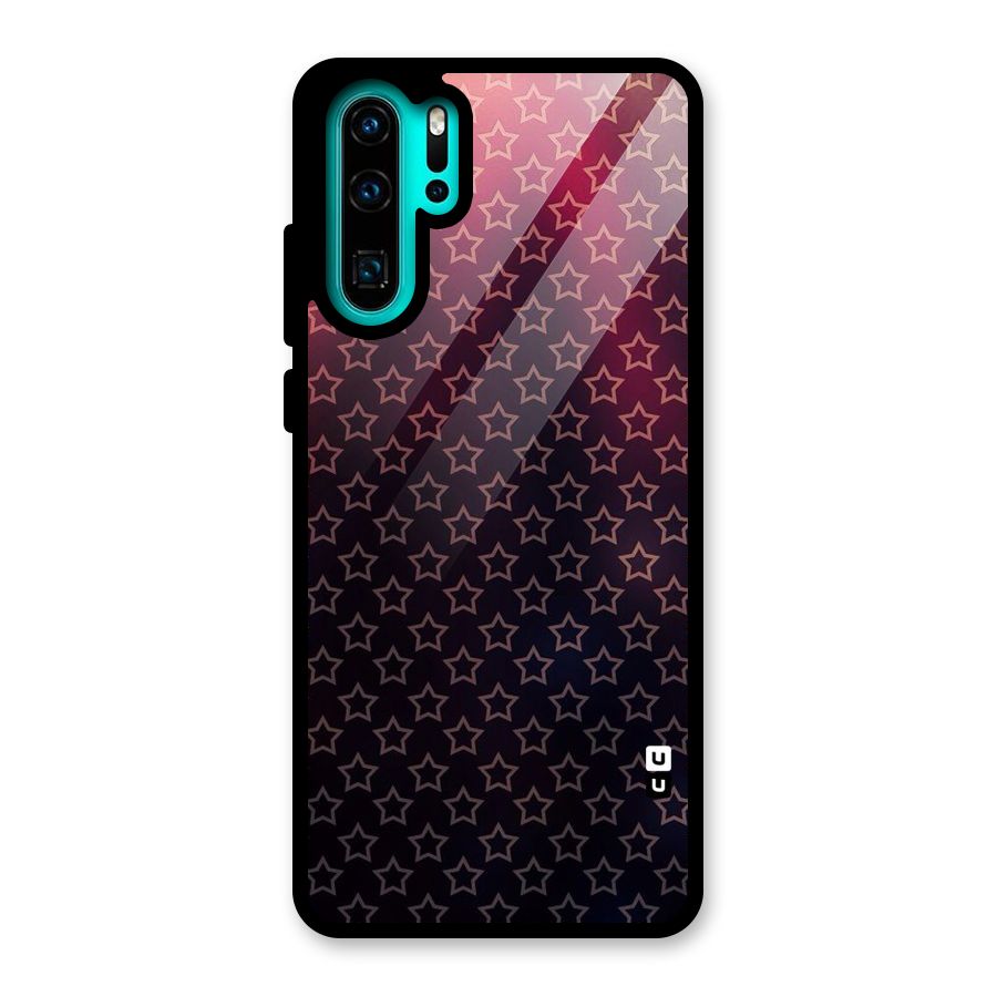 Ombre Stars Glass Back Case for Huawei P30 Pro
