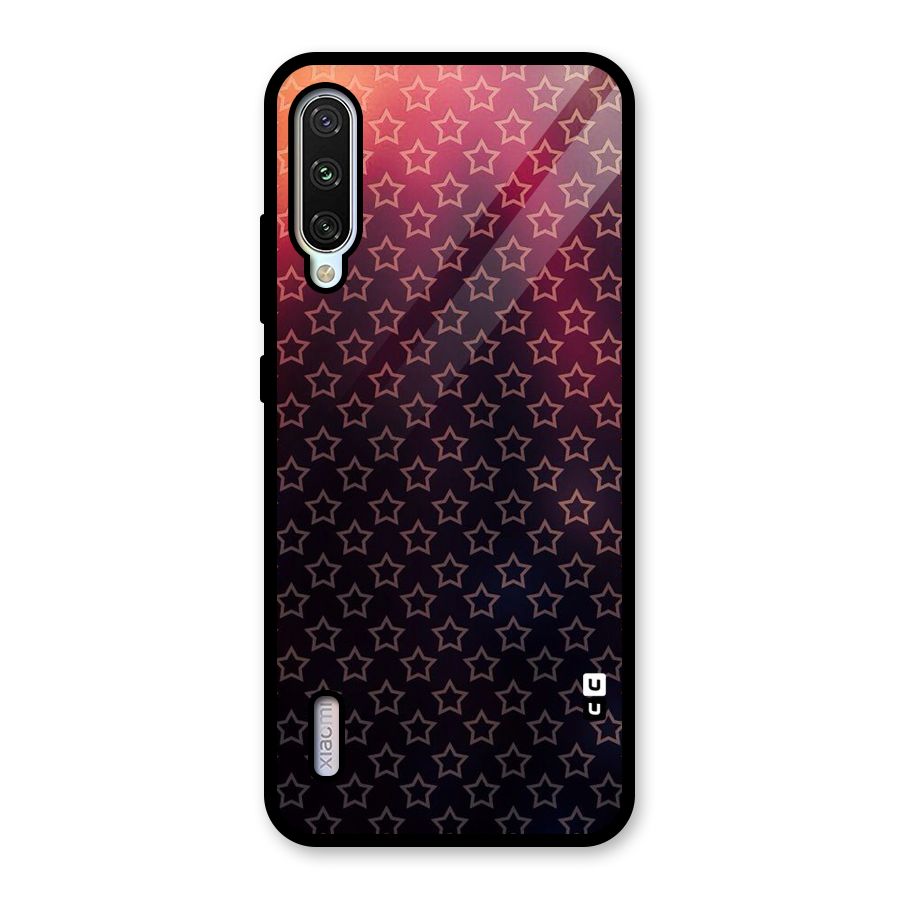 Ombre Stars Glass Back Case for Mi A3