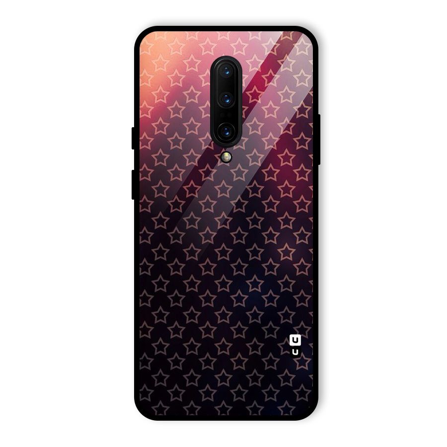 Ombre Stars Glass Back Case for OnePlus 7 Pro