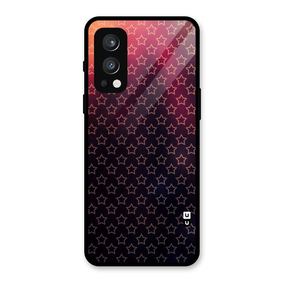 Ombre Stars Glass Back Case for OnePlus Nord 2 5G