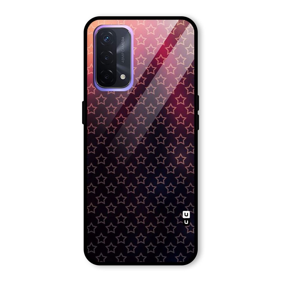 Ombre Stars Glass Back Case for Oppo A74 5G