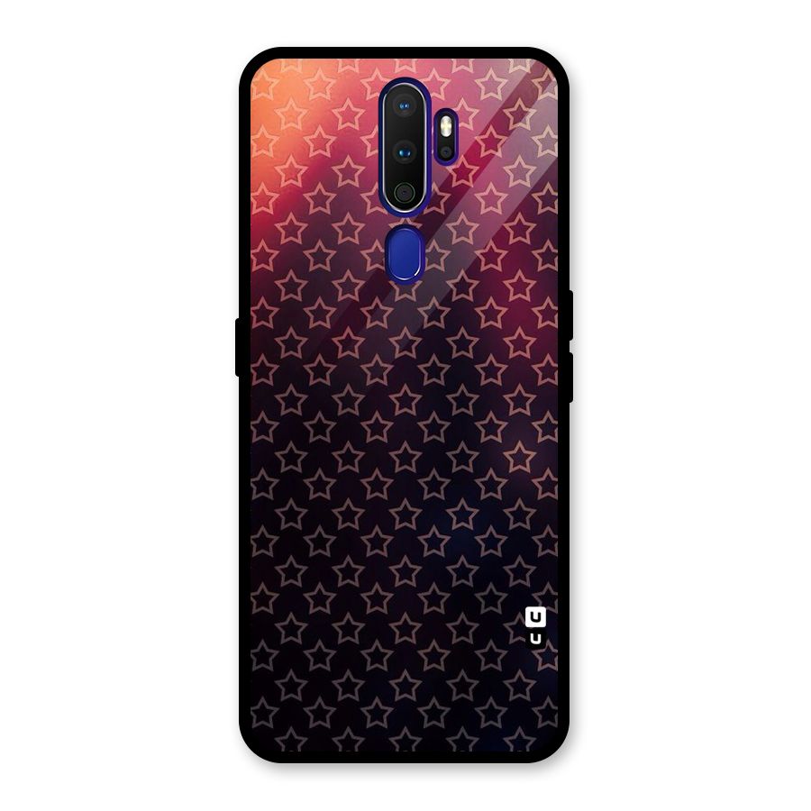 Ombre Stars Glass Back Case for Oppo A9 (2020)