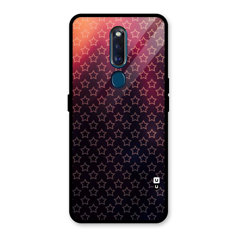 Ombre Stars Glass Back Case for Oppo F11 Pro