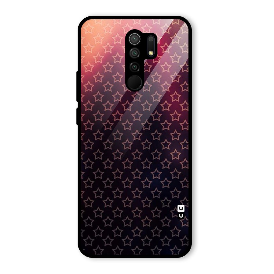 Ombre Stars Glass Back Case for Poco M2