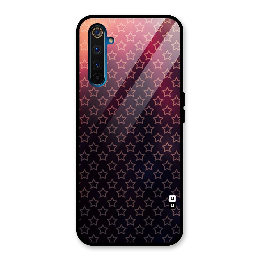 Ombre Stars Glass Back Case for Realme 6 Pro