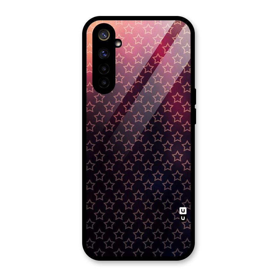 Ombre Stars Glass Back Case for Realme 6i