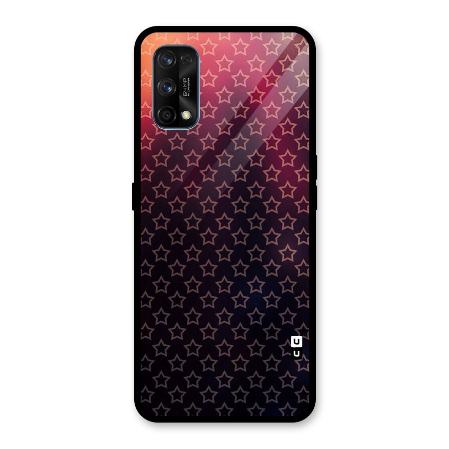 Ombre Stars Glass Back Case for Realme 7 Pro