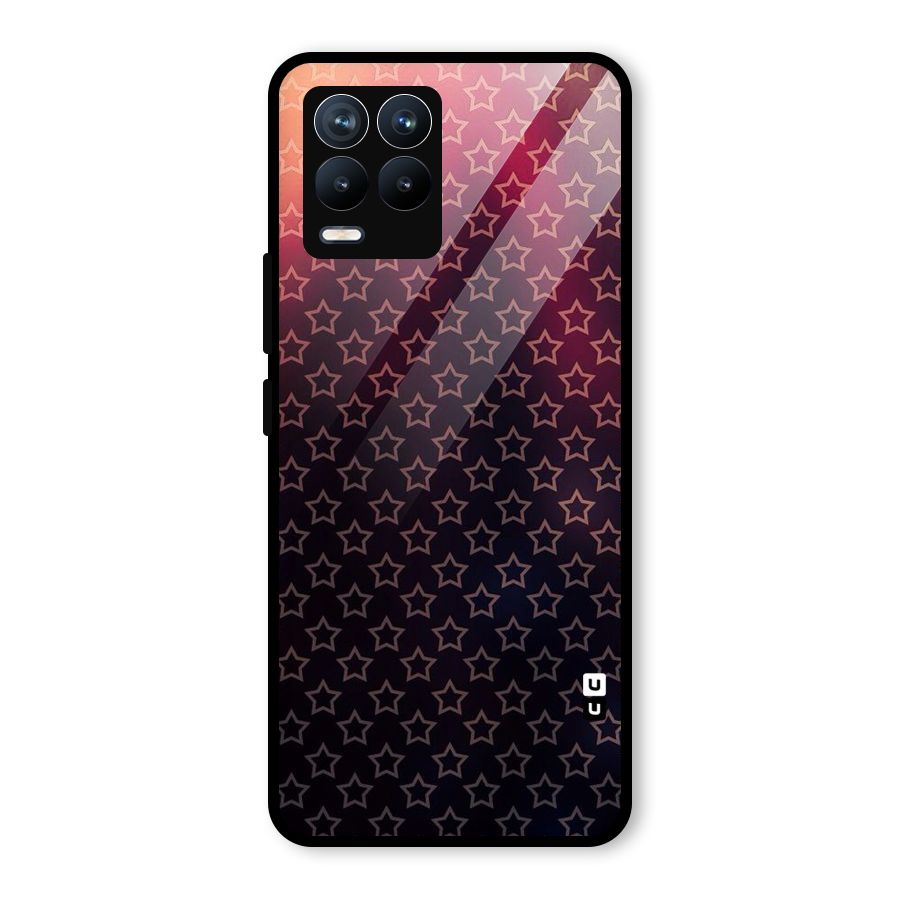 Ombre Stars Glass Back Case for Realme 8