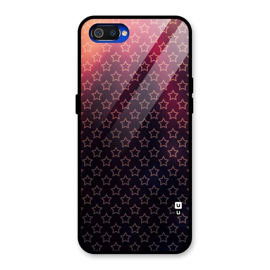 Ombre Stars Glass Back Case for Realme C2