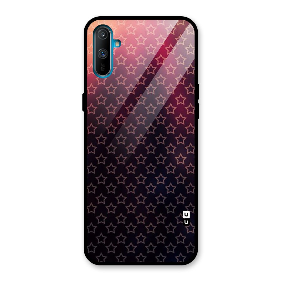 Ombre Stars Glass Back Case for Realme C3