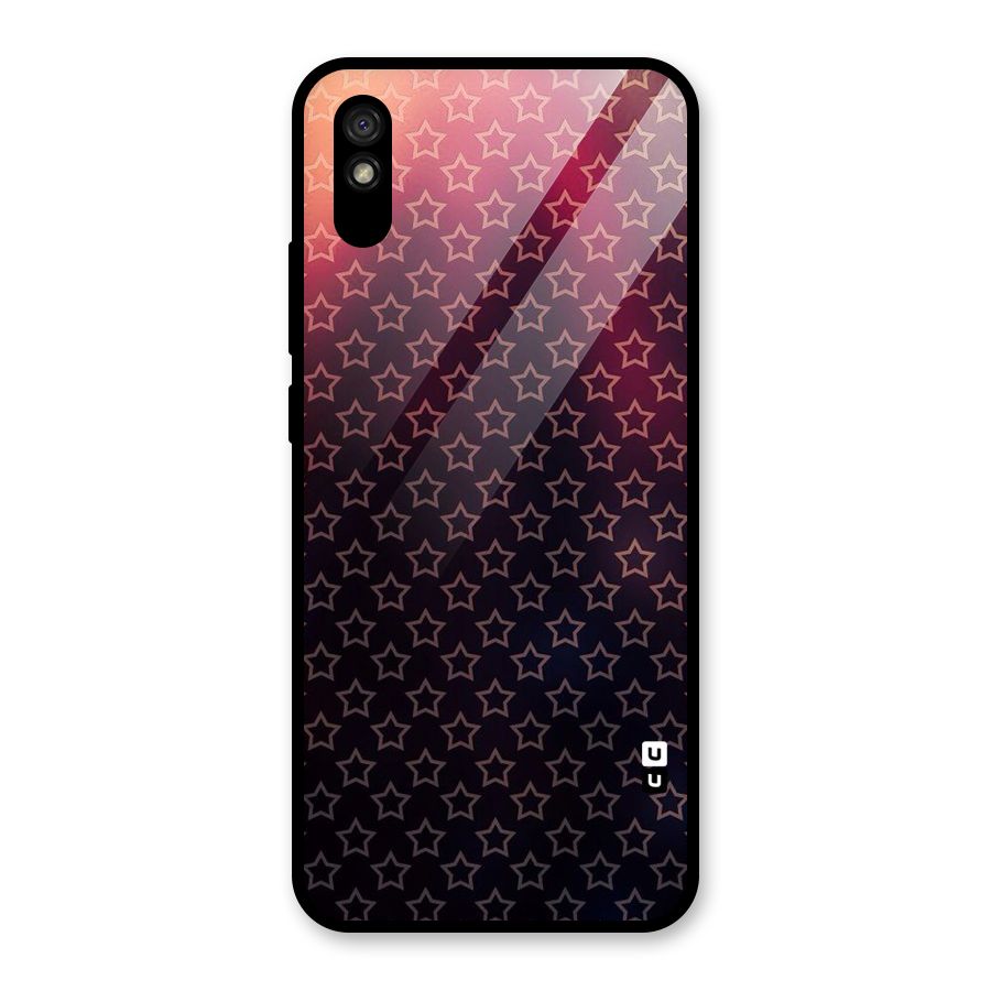Ombre Stars Glass Back Case for Redmi 9i