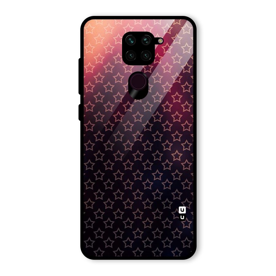 Ombre Stars Glass Back Case for Redmi Note 9