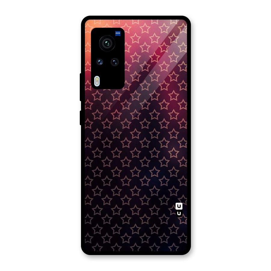 Ombre Stars Glass Back Case for Vivo X60 Pro