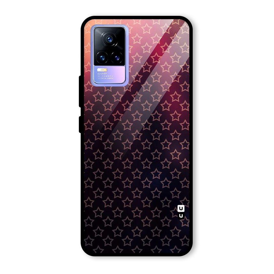 Ombre Stars Glass Back Case for Vivo Y73