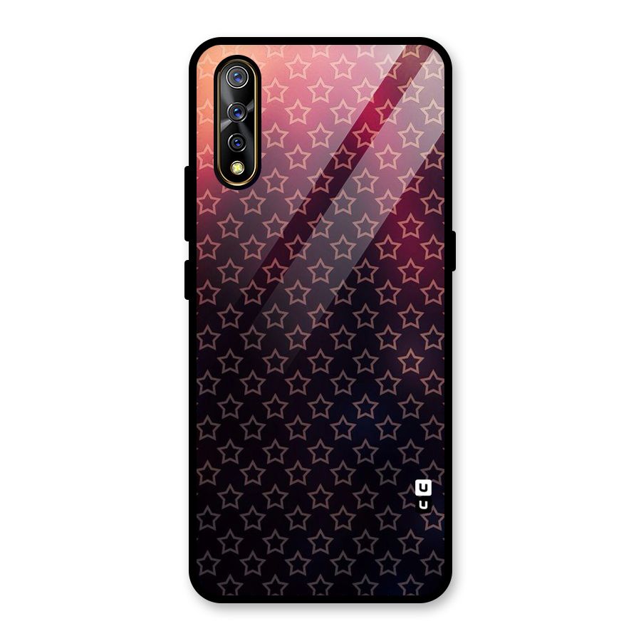 Ombre Stars Glass Back Case for Vivo Z1x
