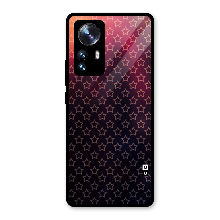 Ombre Stars Glass Back Case for Xiaomi 12 Pro