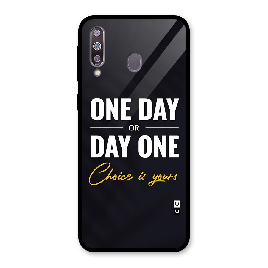 One Day or Day One Glass Back Case for Galaxy M30