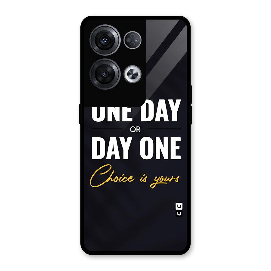 One Day or Day One Glass Back Case for Oppo Reno8 Pro 5G