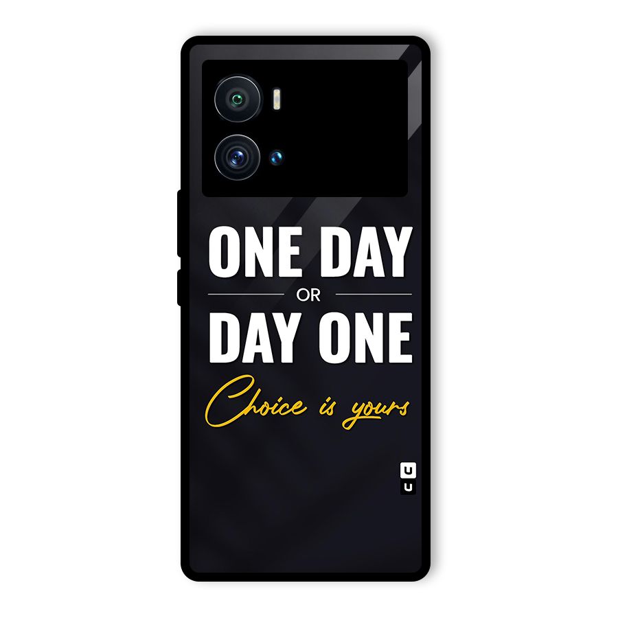 One Day or Day One Glass Back Case for Vivo iQOO 9 Pro