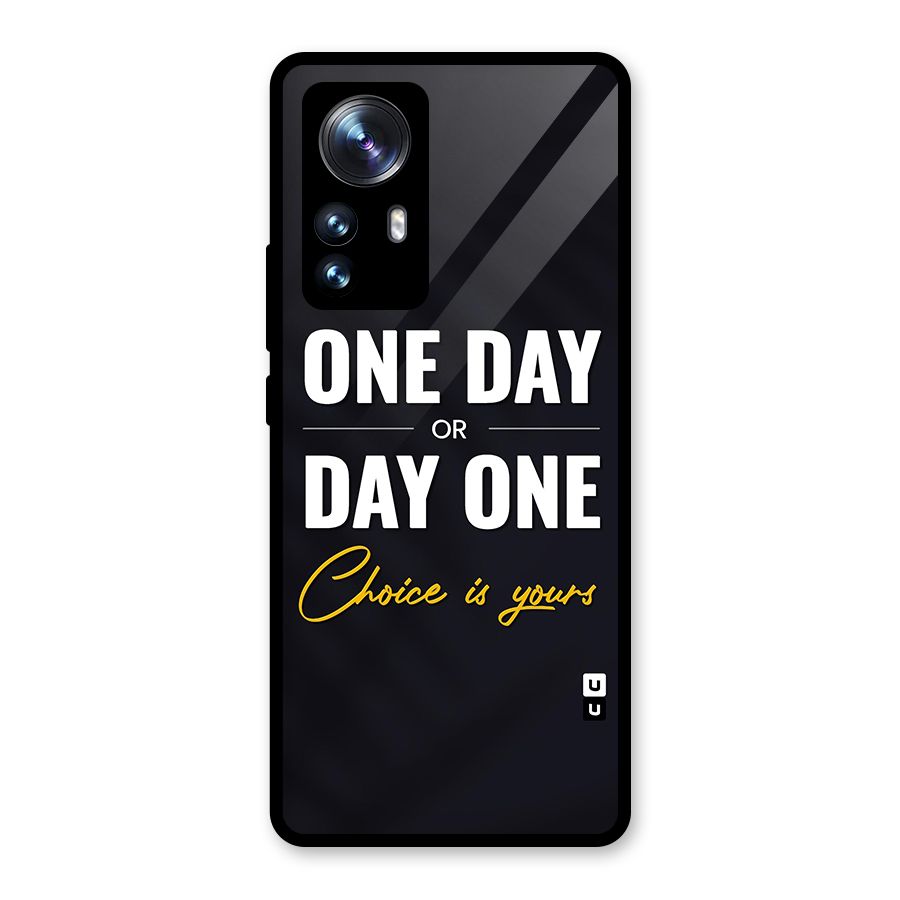 One Day or Day One Glass Back Case for Xiaomi 12 Pro