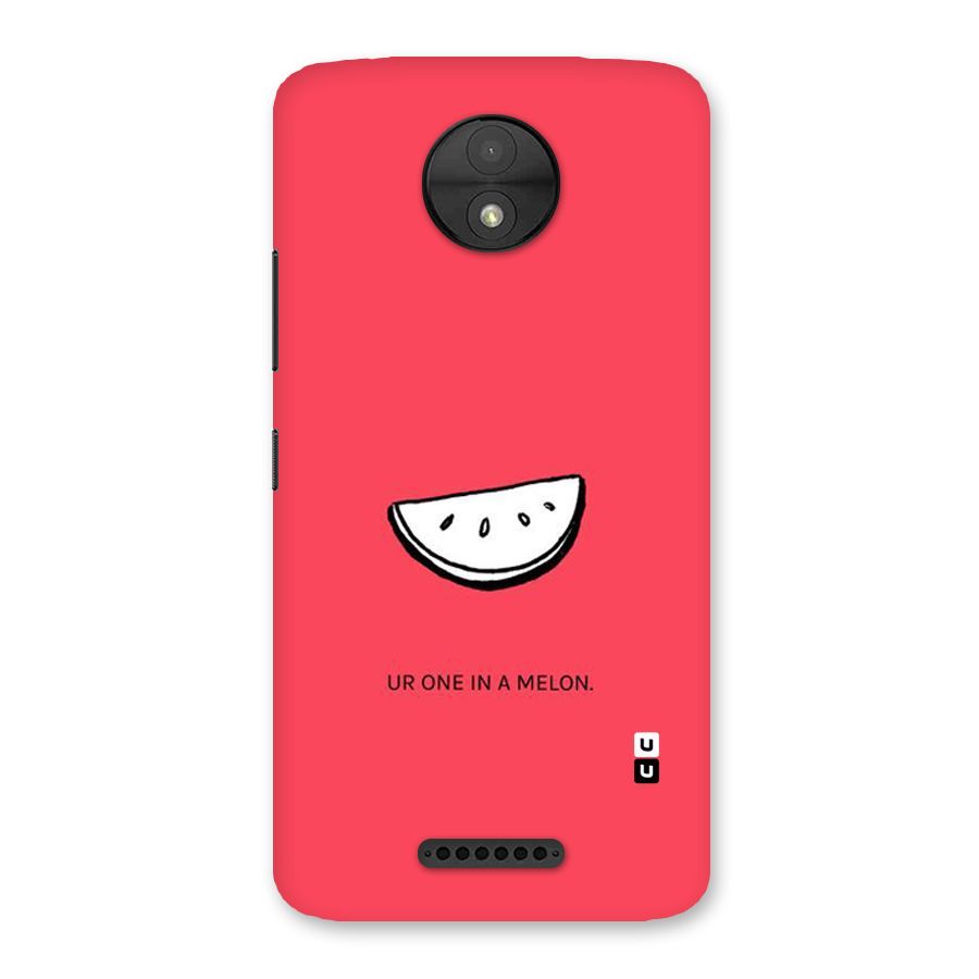 One In Melon Back Case for Moto C