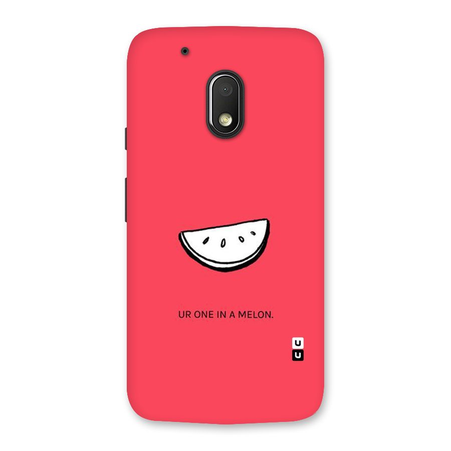 One In Melon Back Case for Moto G4 Play