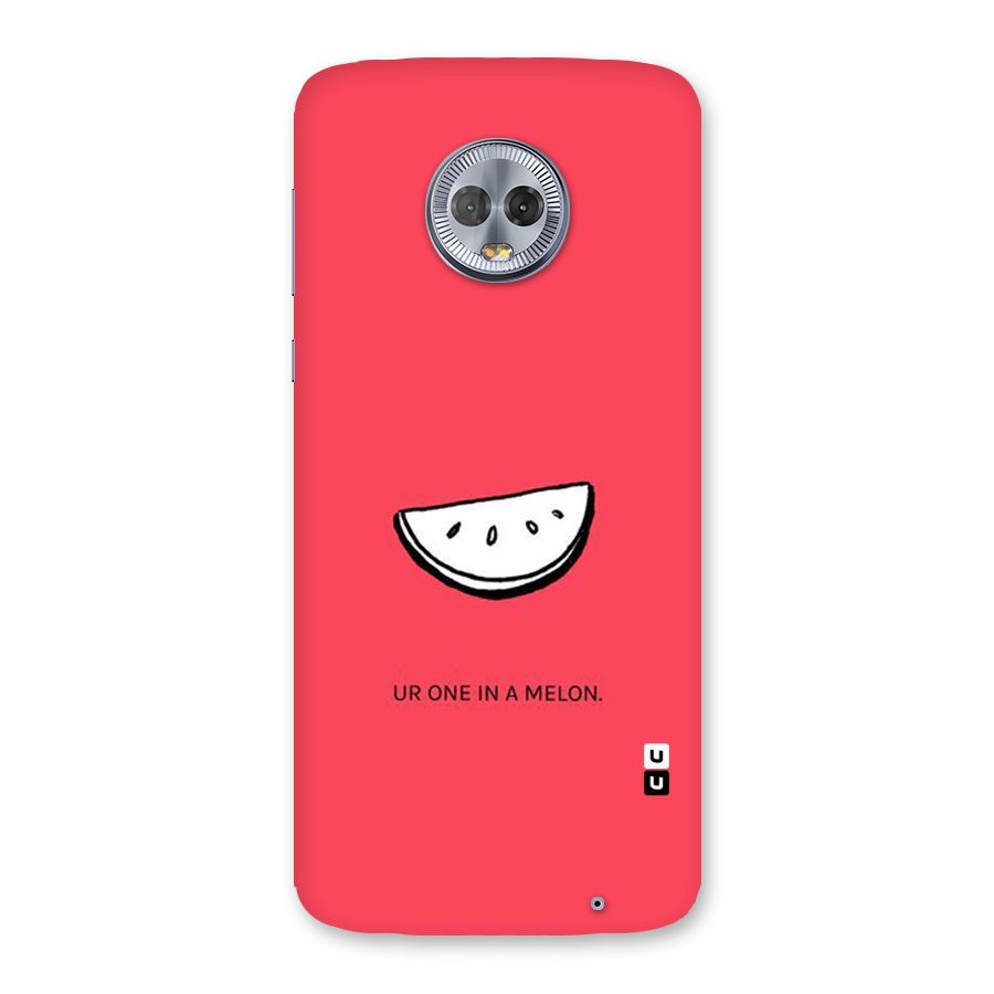One In Melon Back Case for Moto G6 Plus