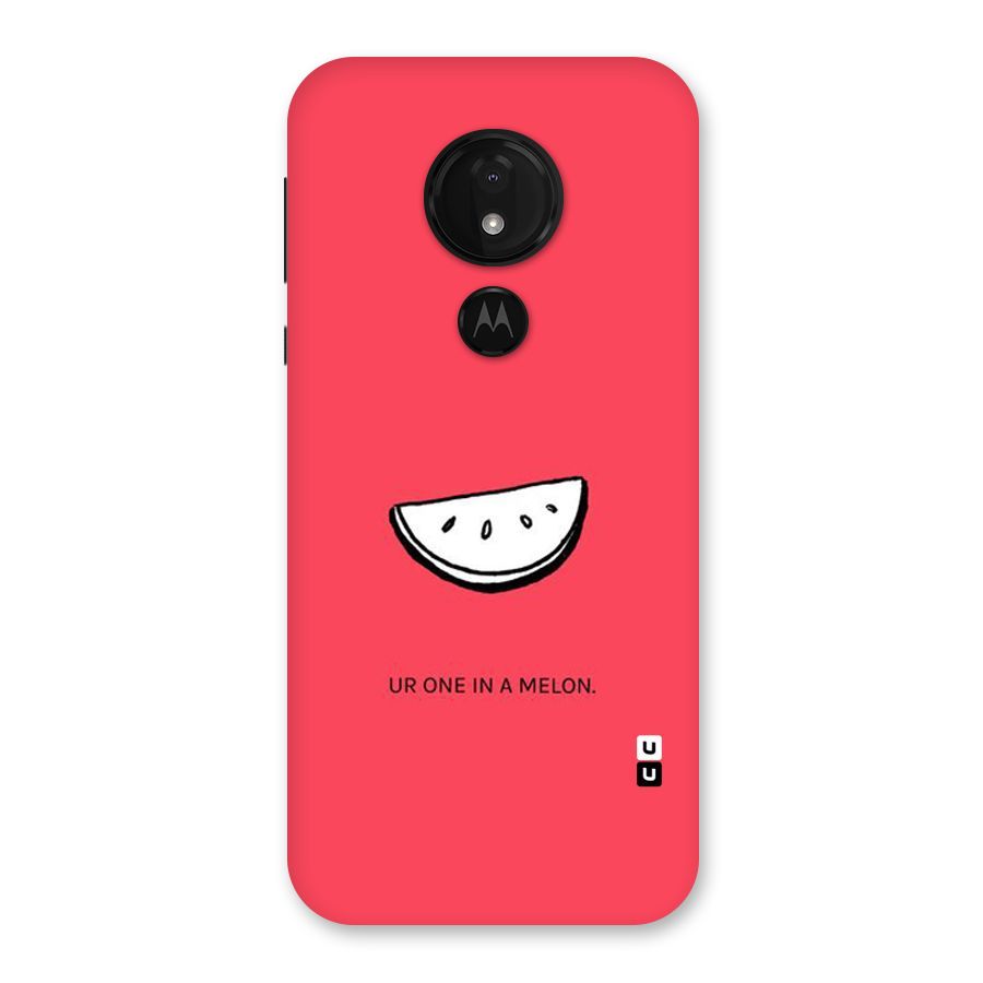 One In Melon Back Case for Moto G7 Power