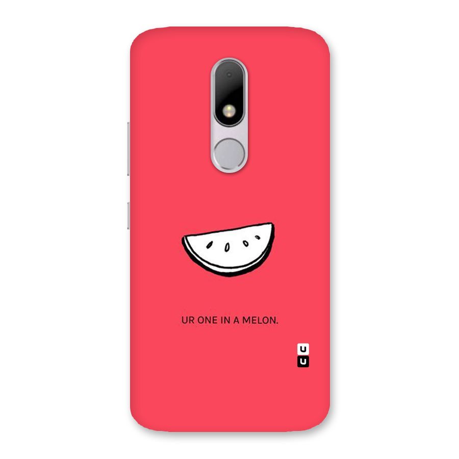 One In Melon Back Case for Moto M
