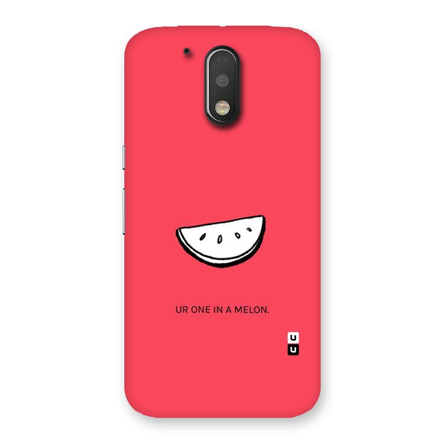 One In Melon Back Case for Motorola Moto G4