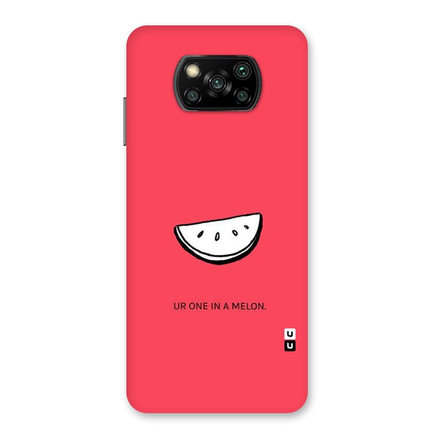 One In Melon Back Case for Poco X3