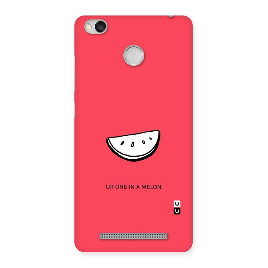 One In Melon Back Case for Redmi 3S Prime