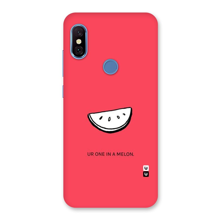 One In Melon Back Case for Redmi Note 6 Pro