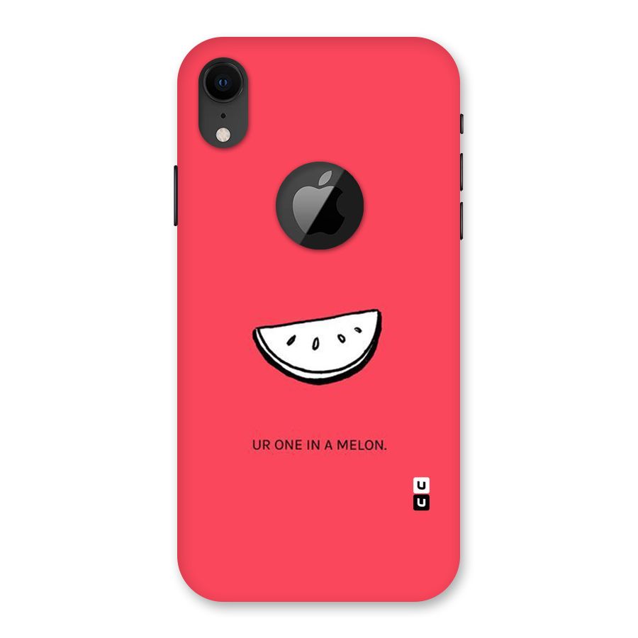 One In Melon Back Case for iPhone XR Logo Cut