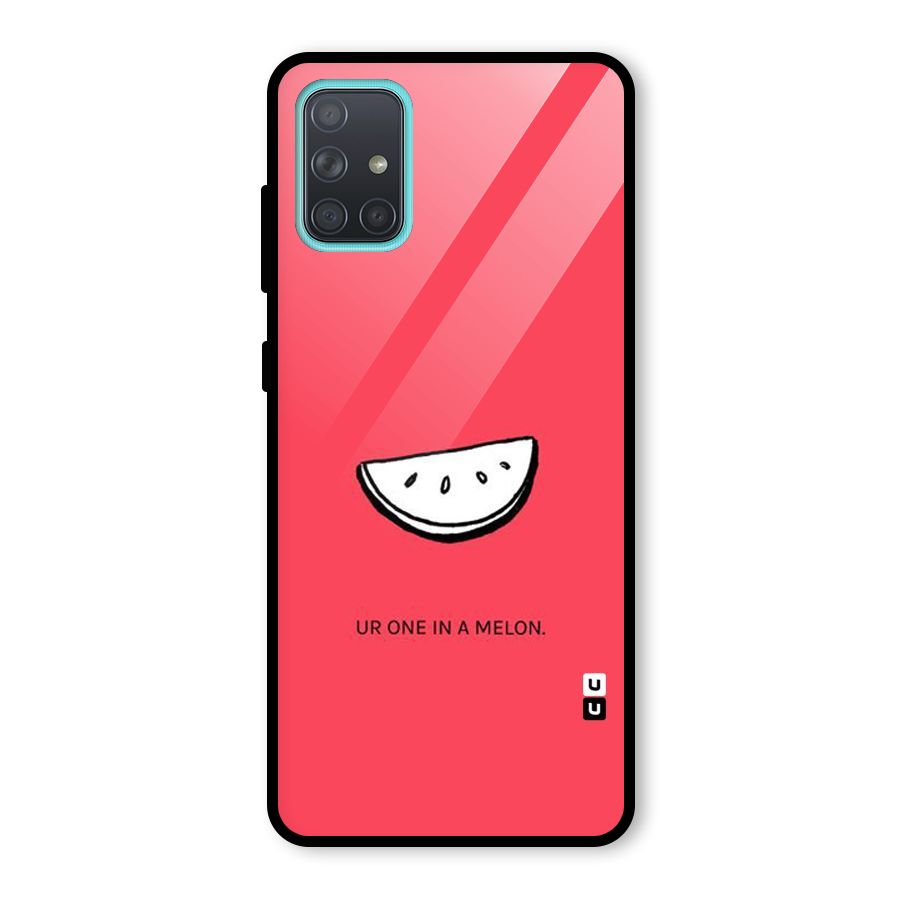One In Melon Glass Back Case for Galaxy A71