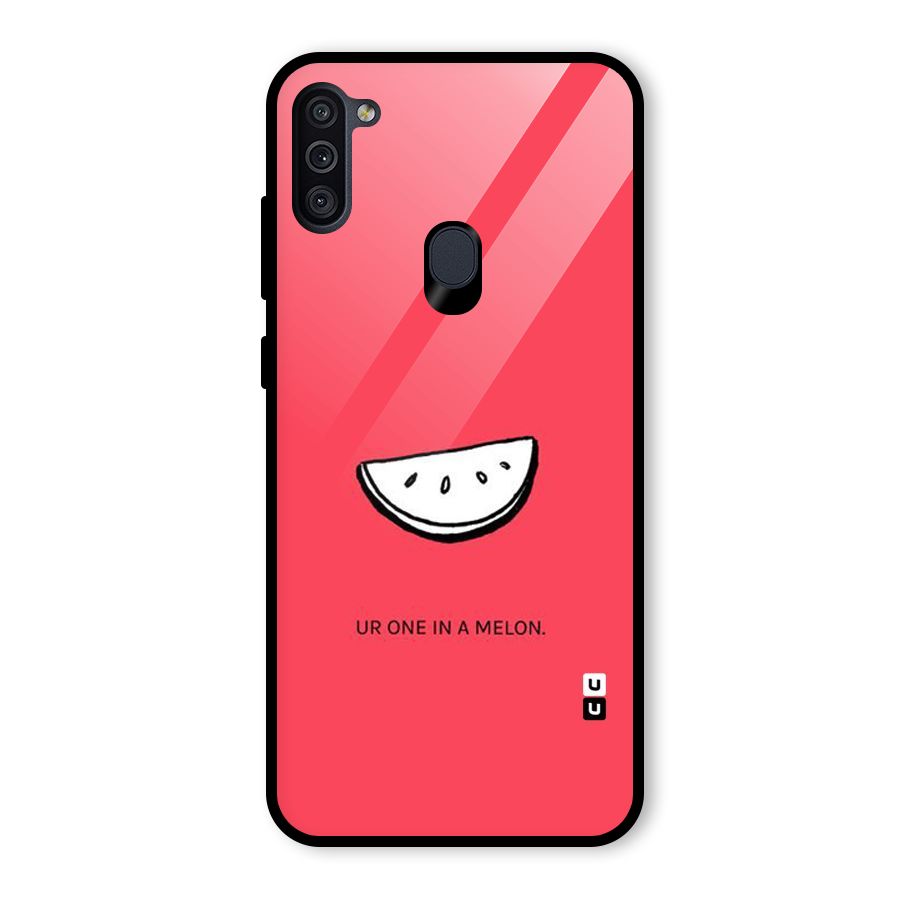 One In Melon Glass Back Case for Galaxy M11