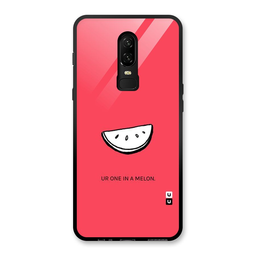 One In Melon Glass Back Case for OnePlus 6