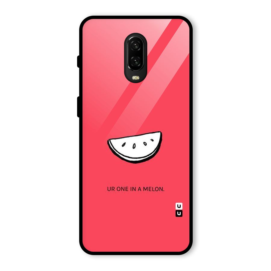 One In Melon Glass Back Case for OnePlus 6T